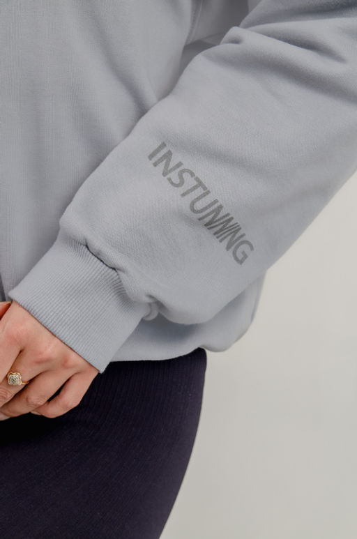 Арт.15114 Свитшот женский оверсайз 42-48 (4 шт) Цвет:серый - Калинка фото 7