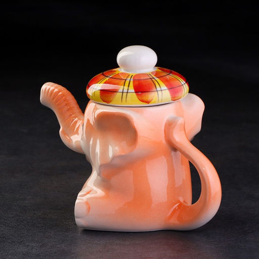 Чайник фарфоровый «Слоненок Митя», цветной
