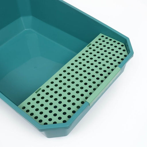 Туалет большой и совком, 61,5 х 44,5 х 22 см, зелёный - Пижон фото 5