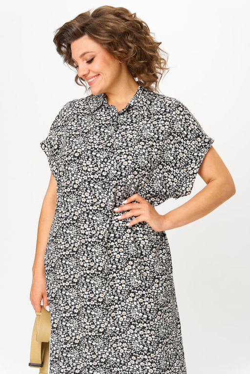 Платье Michel Chic 993/2 черный, белый  фото 4