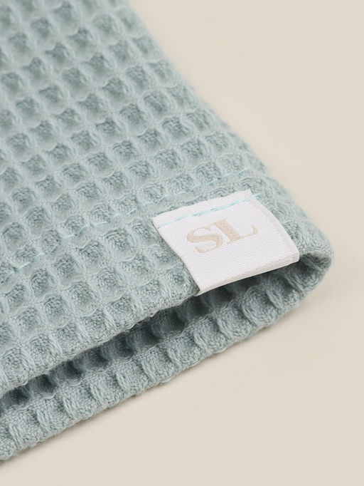 Халат вафельный женский SL HOME: Basic «Аззура», размер M, хлопок 100%, бирюзовый