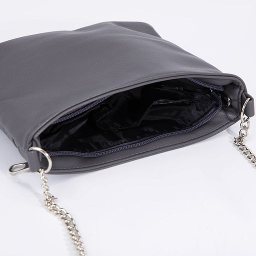 Сумка кросс-боди на молнии, цвет серый - Simaland фото 5