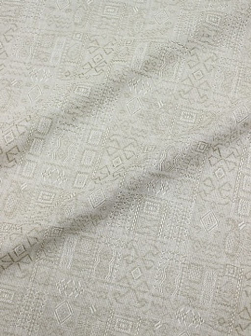 Полулен жаккард Египет цв.бежево-серый, ш.1.55м, лен-42%, хлопок-58%, 180гр/м.кв