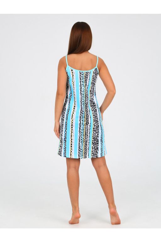 Сорочка женская С-24 Леопард бирюза - Хороший трикотаж фото 4