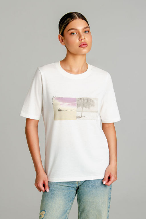 Арт. 31109 Футболка женская 44-52 (5 шт) Цвет:молочный - Калинка фото 20