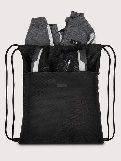 Рюкзак-мешок для обуви 26ш26025 черный - Nikastyle фото 5