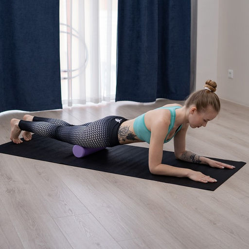 Ролик массажный Sangh, 30×9 см, цвет фиолетовый