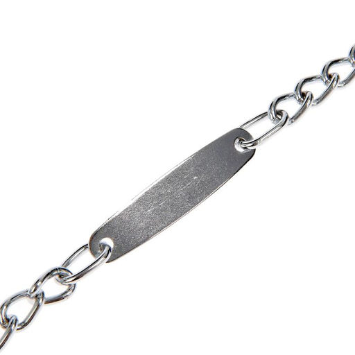 Ошейник - удавка с табличкой под гравировку, 50 см, толщина проволоки 2,5 мм - Пижон фото 3