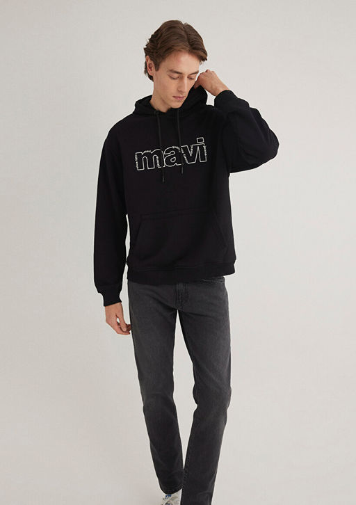 Mavi Logo Bask?l? Siyah Sweatshirt  фото 3