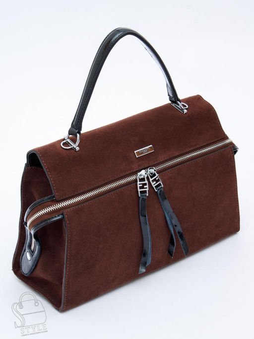 Сумка женская кожаная 9675MSS coffee Velina Fabbiano-Safenta в Новосибирске