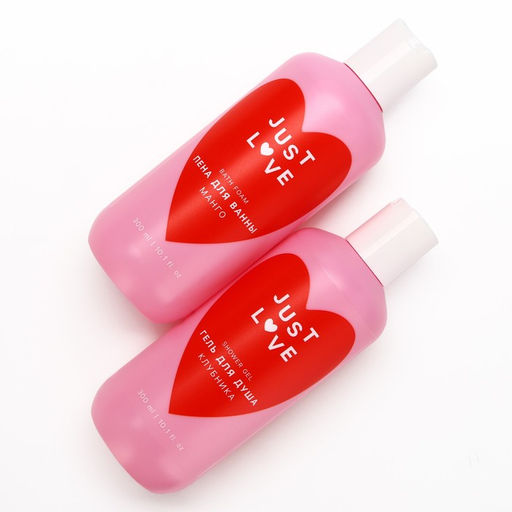 Подарочный набор Lovely set, гель для душа и пена для ванны, 2×300 мл, Чистое счастье