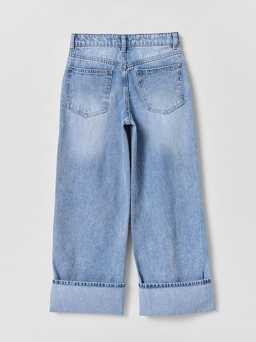 Джинсы для девочек широкие голубые - Mark formelle фото 2