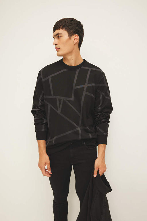 Толстовка Modern Fit с круглым вырезом - Defacto фото 2