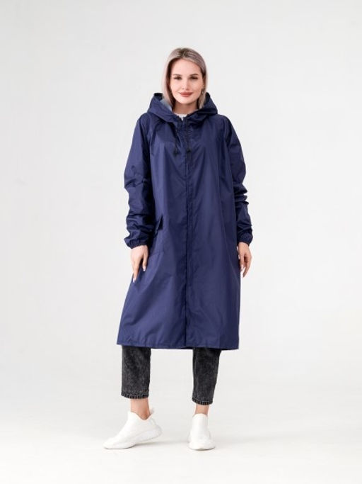 Дождевик с капюшоном синий - Гобеленглавснаб фото 2
