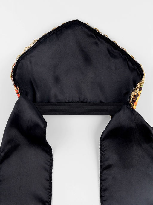 Кокошник карнавальный «Русские узоры», черный