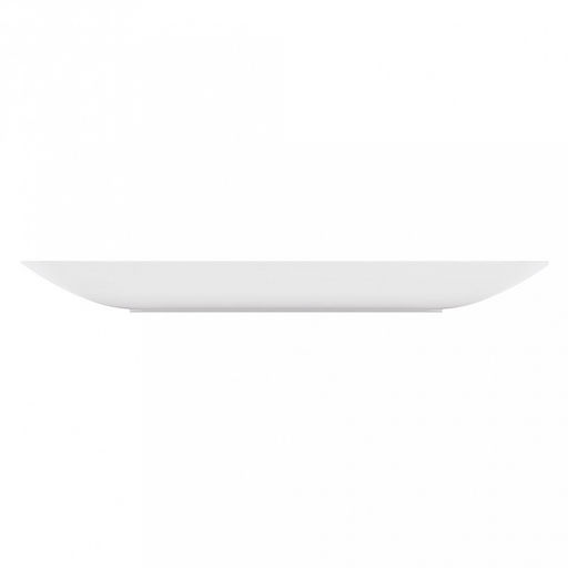 Тарелка плоская пластмассовая "Квадро" д220мм, h20мм, белый (Россия)