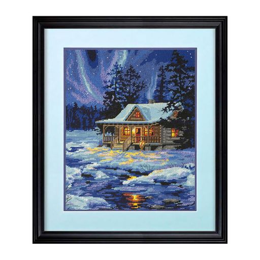Набор для вышивания DIMENSIONS 71-20072 Хижина под зимним небом 27 x 35 см