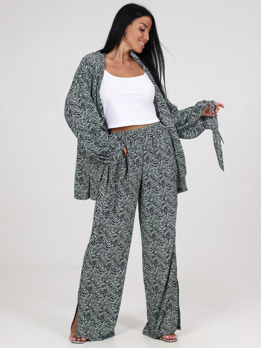 299 ЖЕНСКИЙ КОСТЮМ ДВОЙКА (Оливковый) - А-дина фото 3