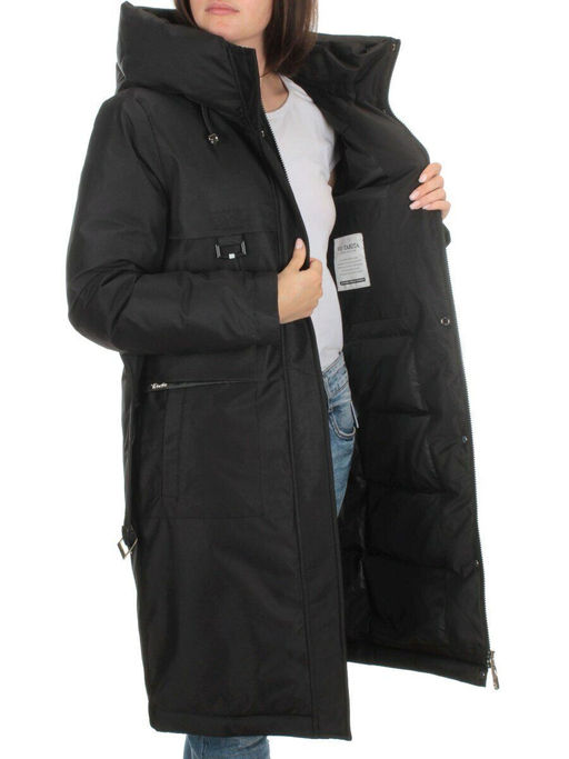 EAC293 BLACK Куртка зимняя женская (200 гр. холлофайбера) - Fashion фото 6