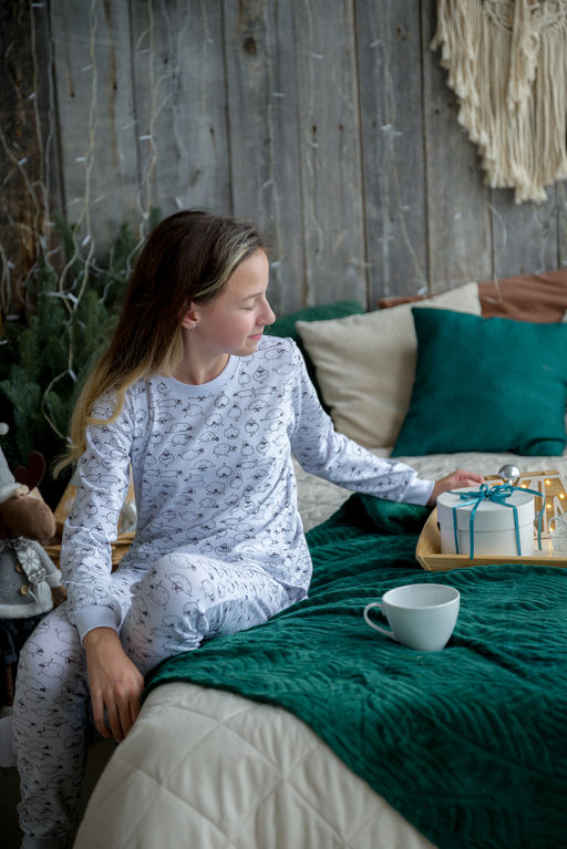 Пижама детская из кулирки пенье на манжетах Дрёма овечки - Амадэль фото 12