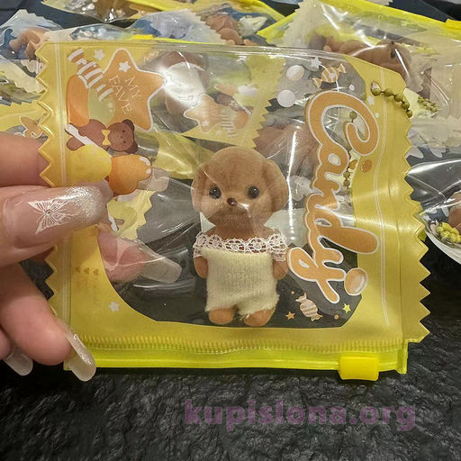 Сувенир Dog in nightie 4.2 см