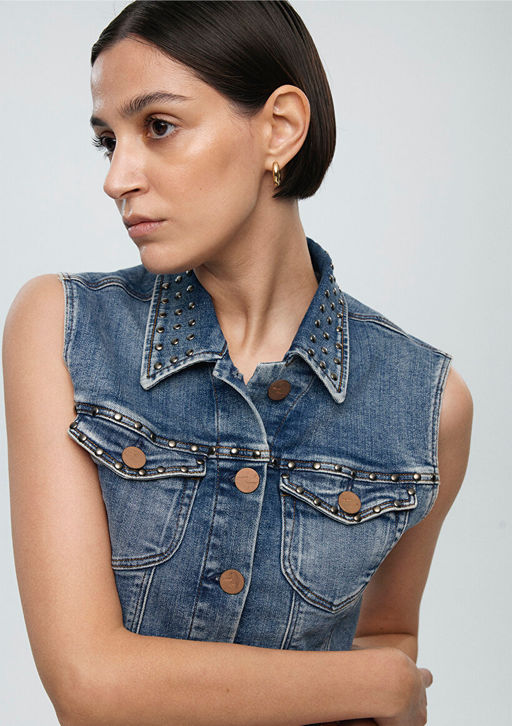 Tibby Iconic Z?mbal? Z?mparal? Indigo Mavisi Jean Yelek фото 6