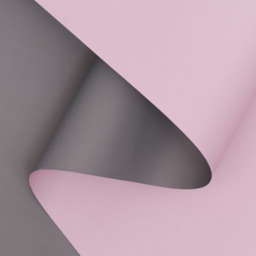 Плёнка матовая двухсторонняя 0.5×10 м, пастельная серия, 65 мкм, серый + чайная роза