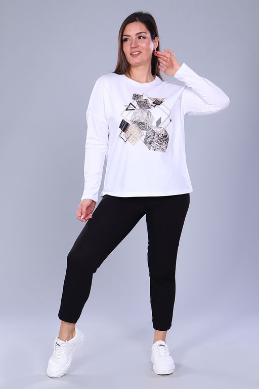 Футболка 55038 с дл.рукавом - Натали фото 3