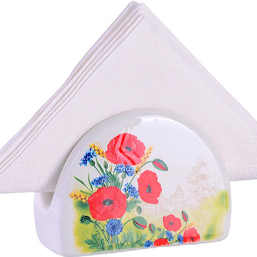 60284 Салфетница на стол 9,5х4,4х7,1см Цветущие Маки доломит LR (х60) - Mayer&boch фото 2