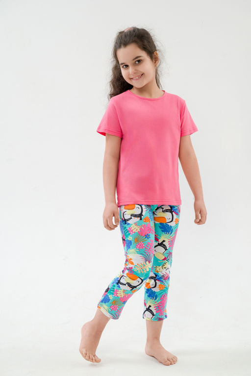 Пижама подростковая из кулирки Фантазия джунгли