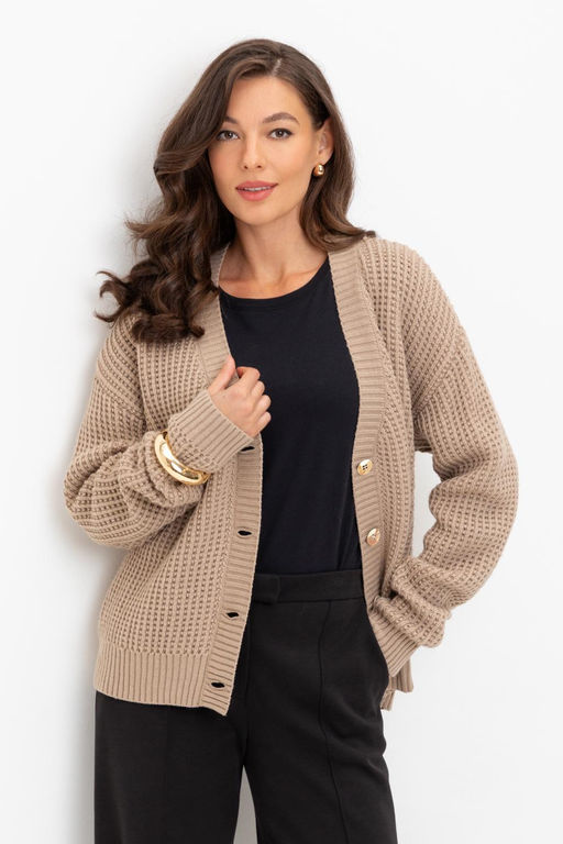 ЕВ 30200/ш/бежевый кардиган жен