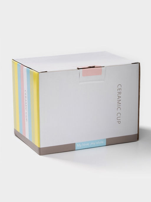 Кружка Сердце, 500 мл, керамика, белая