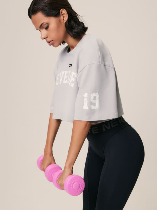 Укороченная футболка оверсайз - NEVERLATE фото 3