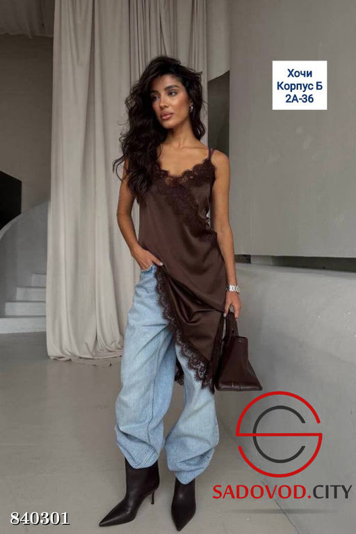 Платье-комбинация с кружевом - Bruno фото 4