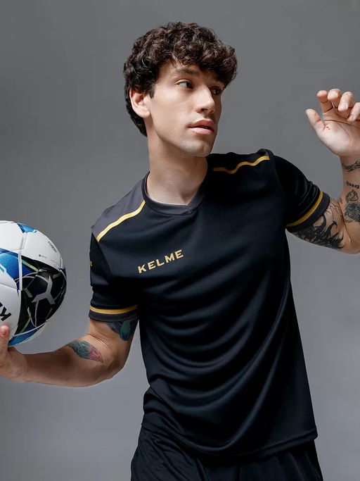 Футбольная форма KELME Short Sleeve Football Uniform Black