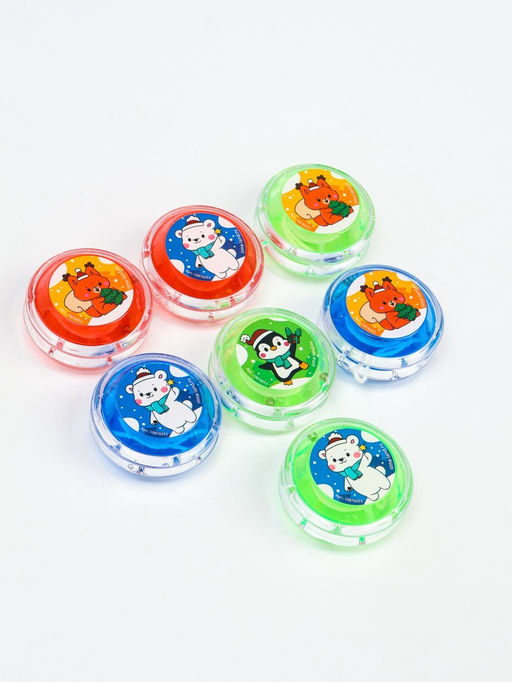 Цена за 2 шт. Йо-Йо Новый год. Зверята, d=5.5 см - Funny toys фото 6