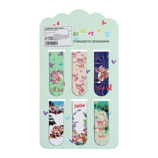 Набор закладок для книг магнитных 6 штук, Зверушки, МИКС - Calligrata фото 4