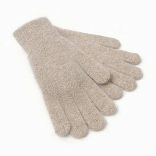 Перчатки женские MIST с шерстью кролика, размер 22 см, бежевые