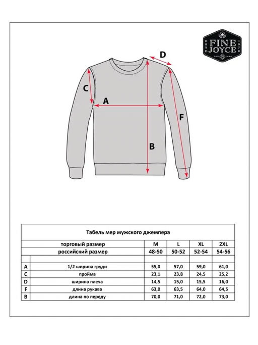 Джемпер мужской с воротом на молнии F310-0515Rus синий - Fine joyce фото 14