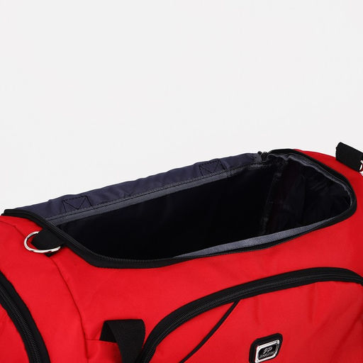 Сумка спортивная на молнии, отдел для обуви, длинный ремень, цвет красный - Simaland фото 5