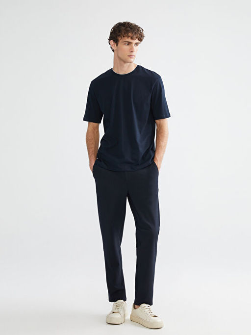 Bisiklet Yaka Penye Erkek Ti??rt