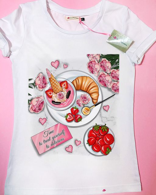 Эксклюзивная футболка Yana Pletneva упаковка плотный Zip пакет!