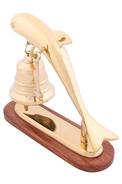 Гонг Дельфин  на деревянной подставке № Кл2810 - Ганг фото 3