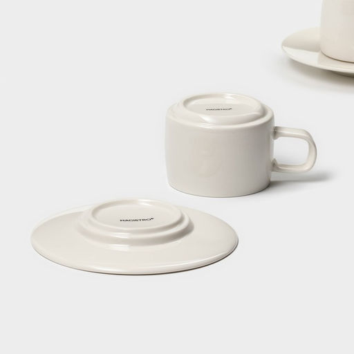 Набор фарфоровый кофейный Magistro Whitewarm, 4 предмета: чашка 250 мл, блюдце d=15,5 см фото 8
