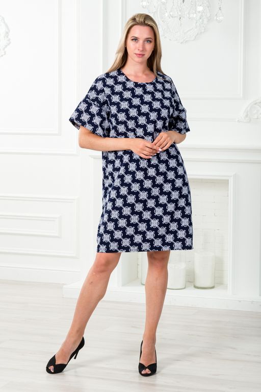 Платье женское из барби Барбара 2 вензель на синем - Амадэль фото 8