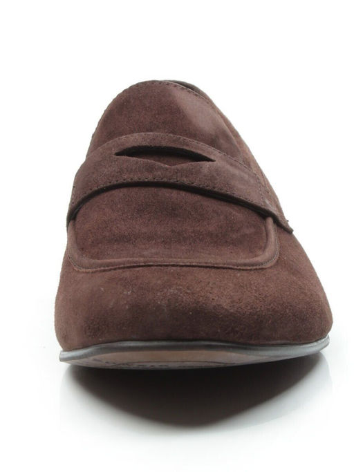 02-1912-57-72 BROWN Полуботинки мужские (натуральная замша) - Фабричный китай фото 6