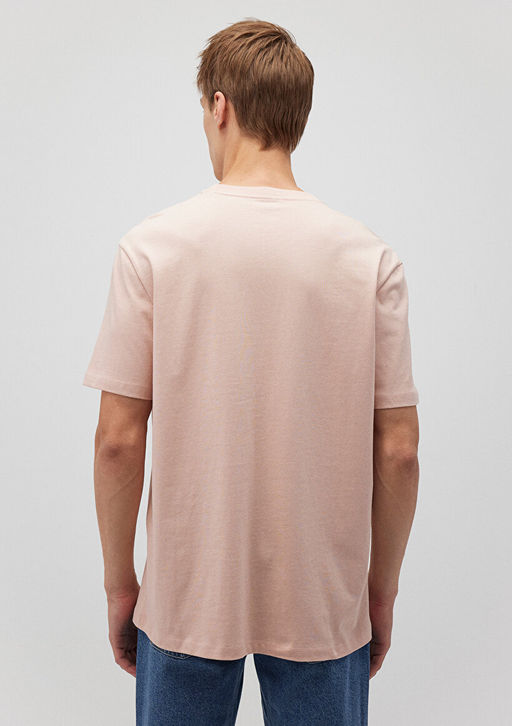 Pembe Basic Tisort - Mavi фото 4