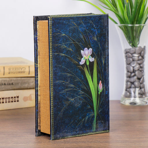 Шкатулка книга-сейф «Ирисы», тиснение, 21×13×5 см