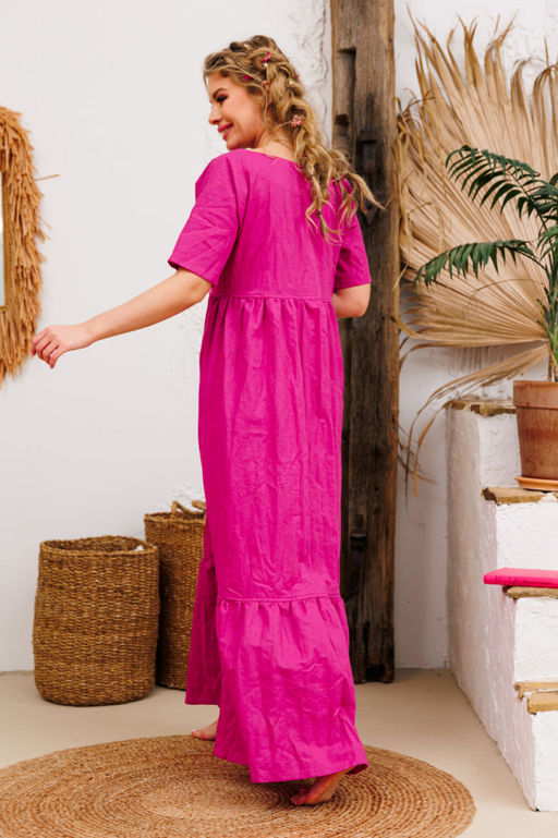 Платье AMORI 9735 фуксия  фото 4