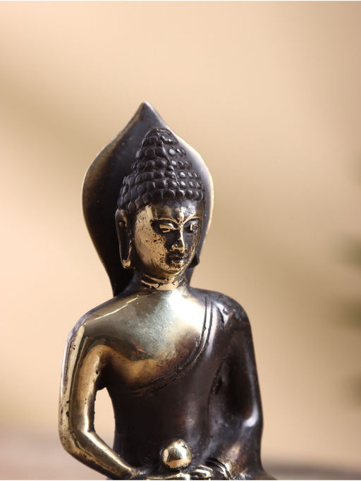 Сувенир «Будда», 8×7×13 см, бронза